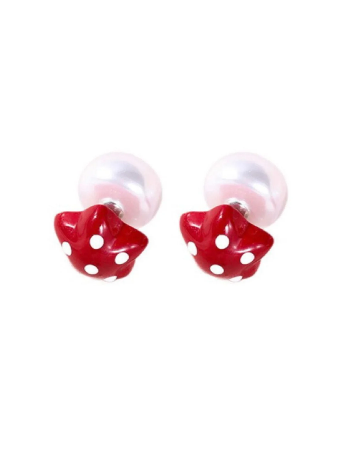 Vintage Stern Polka Dot Legierung Ohrringe