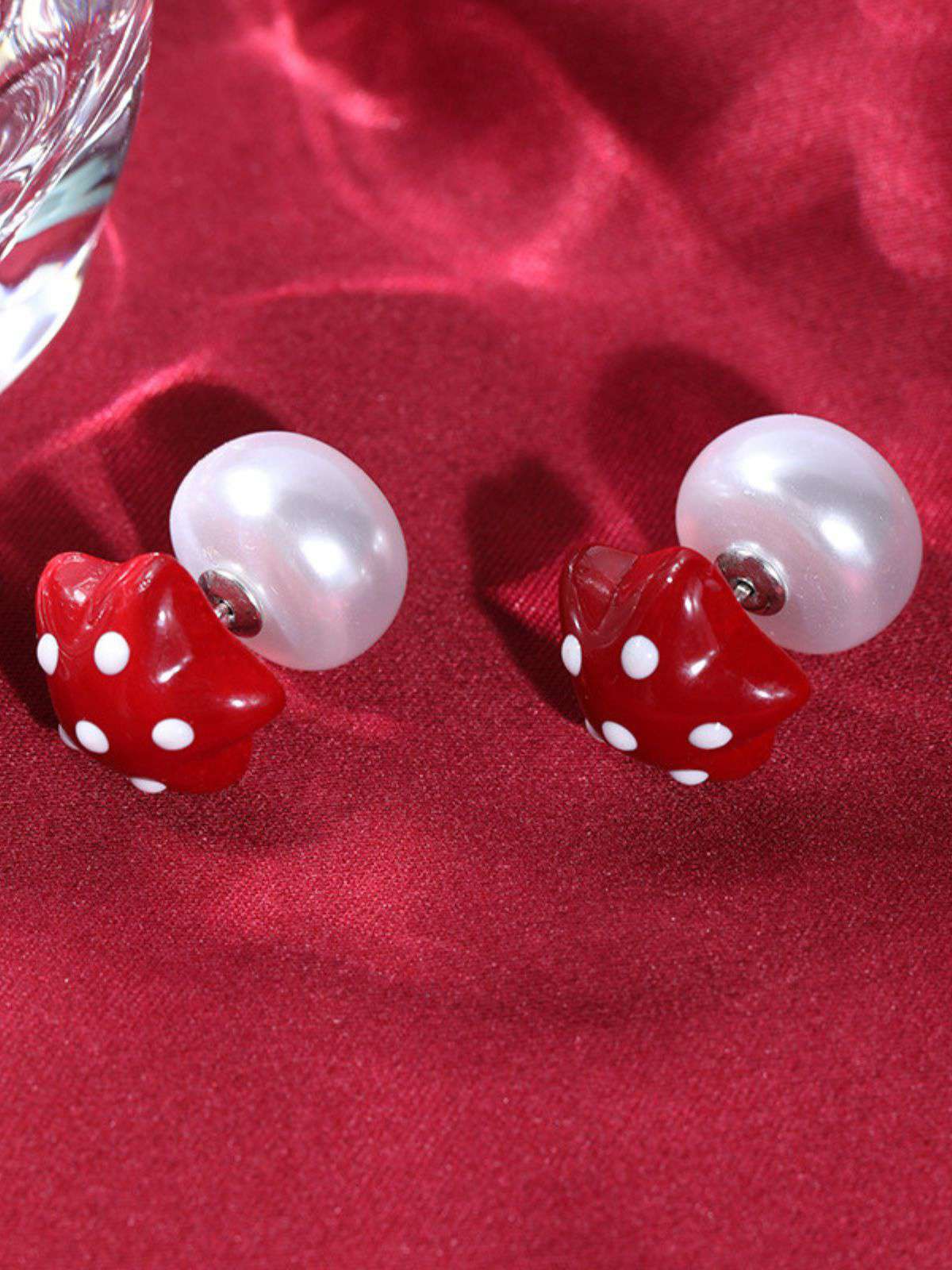 Vintage Stern Polka Dot Legierung Ohrringe - Image 4
