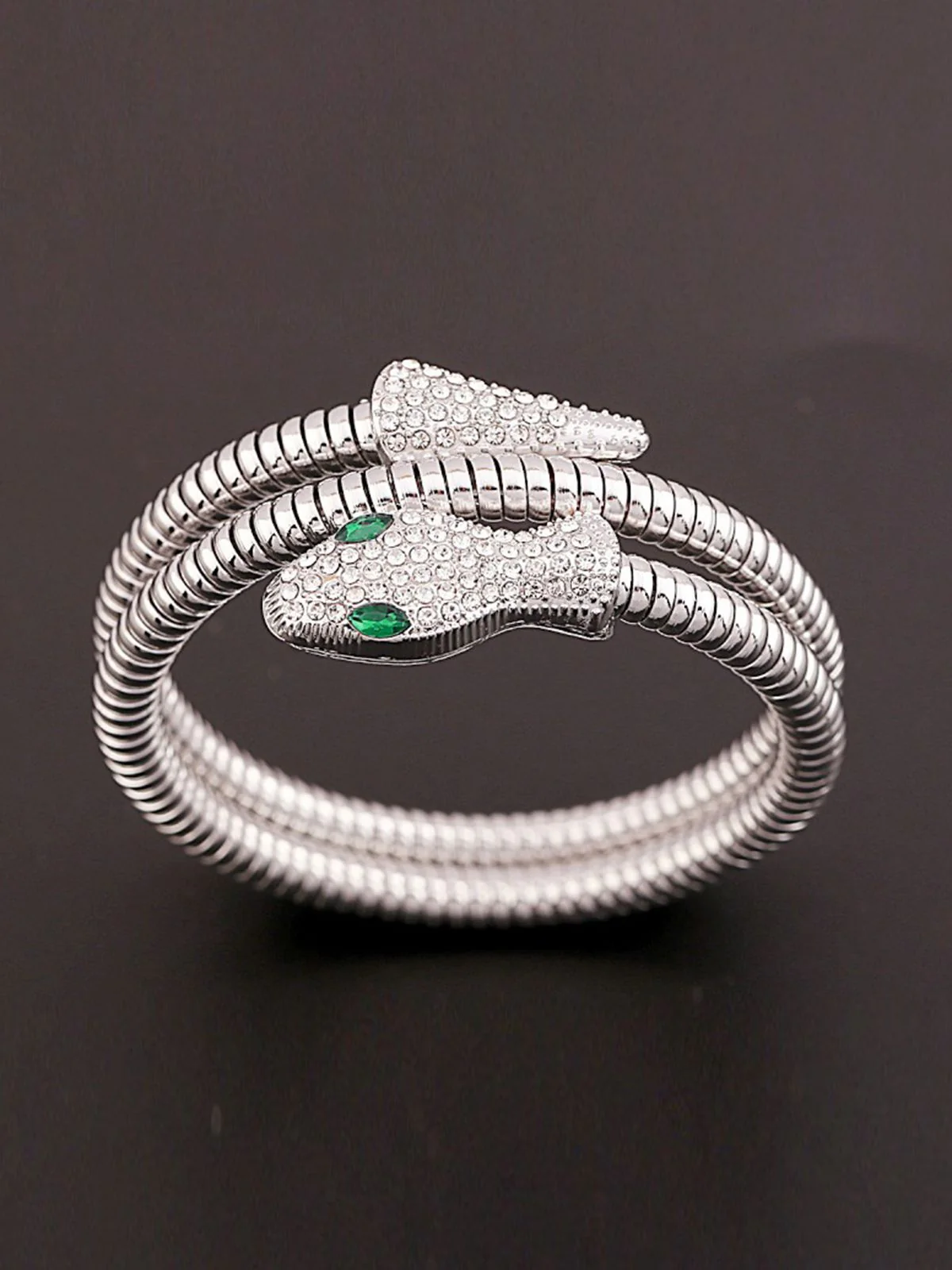 Vintage Strassstein Schlange Legierung Armband - Image 4
