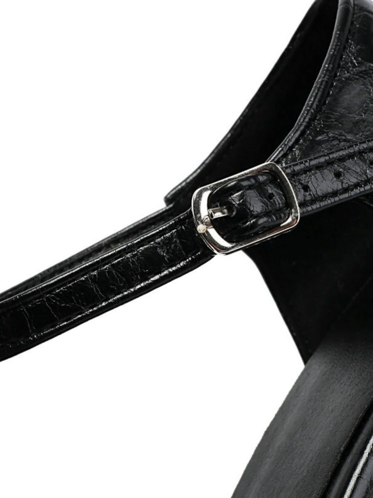 Vintage T-Strap Seiten Ausschnitt Mittlere Absätze - Image 7