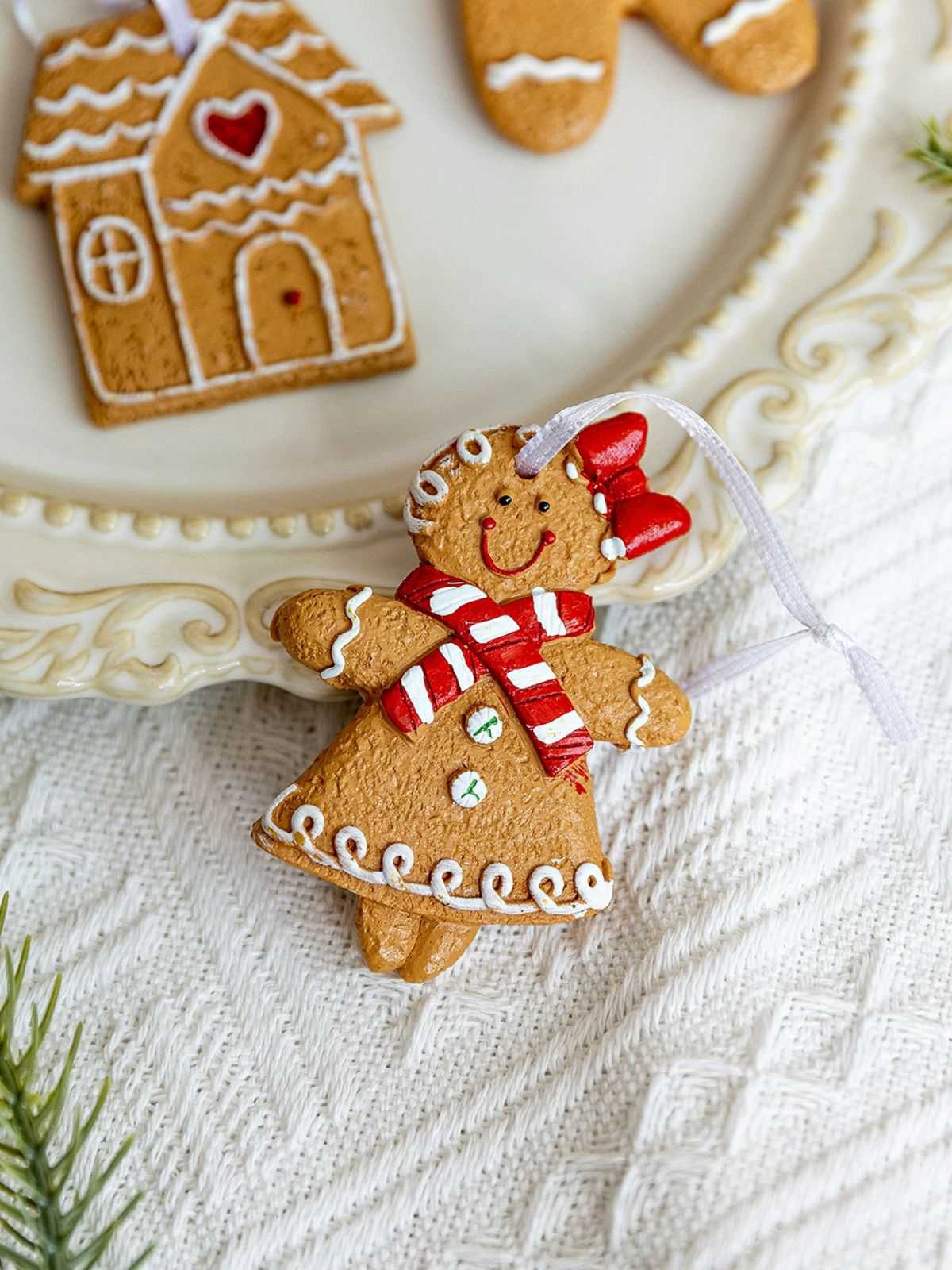 Vintage Weihnachten Lebkuchenmann Ornamente - Image 8