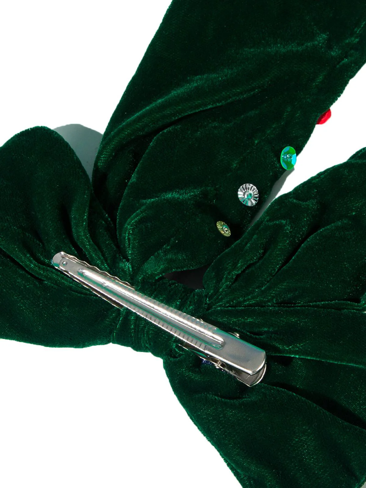 Vintage Weihnachten Samt Große Bogen Haarnadel - Image 5