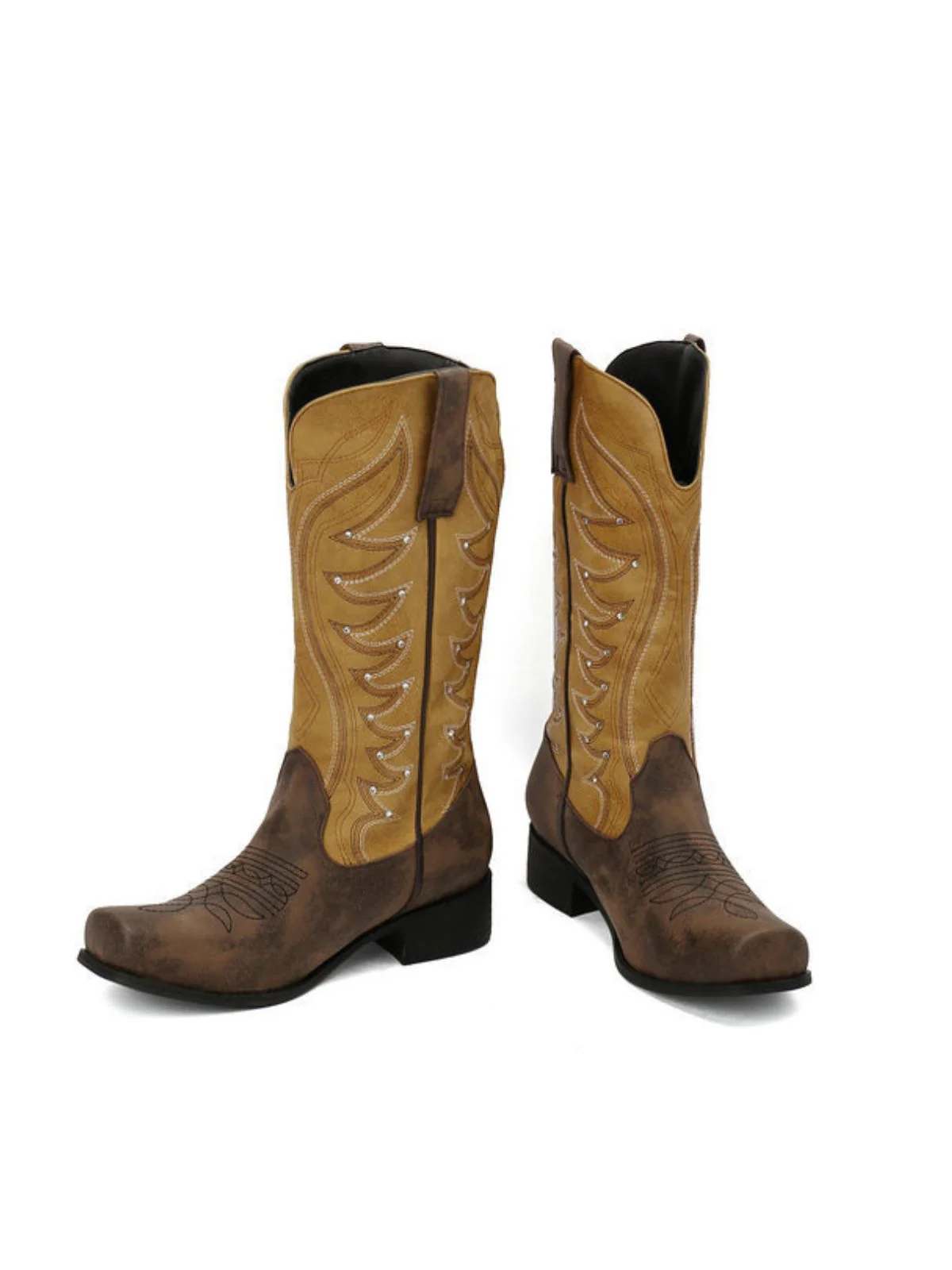 Vintage Western Cowboy Stil Hoch Stiefel - Image 4