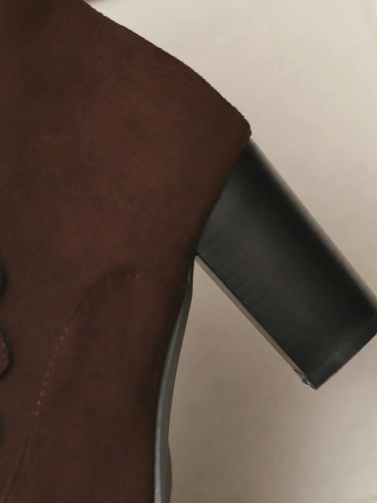 Vintage Wildleder Kunstpelz Futter Nieten Wadenhoch Stiefel - Image 11