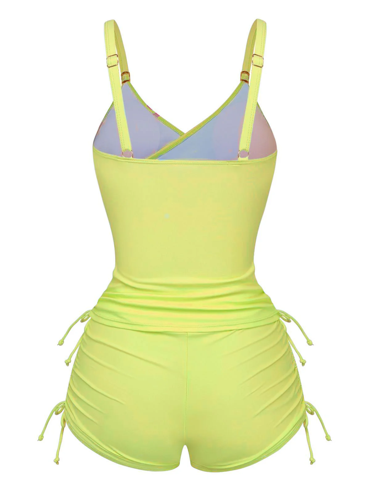 1950er Blumen Schnürung Tankini Set - Image 11