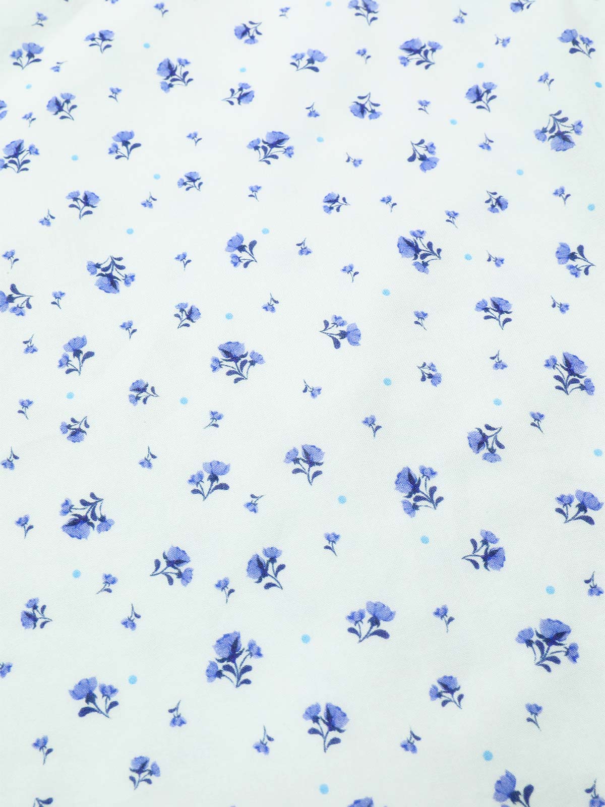 Weiß 1940er Baumwolle Diagonale Träger Blumen Kleid - Image 6