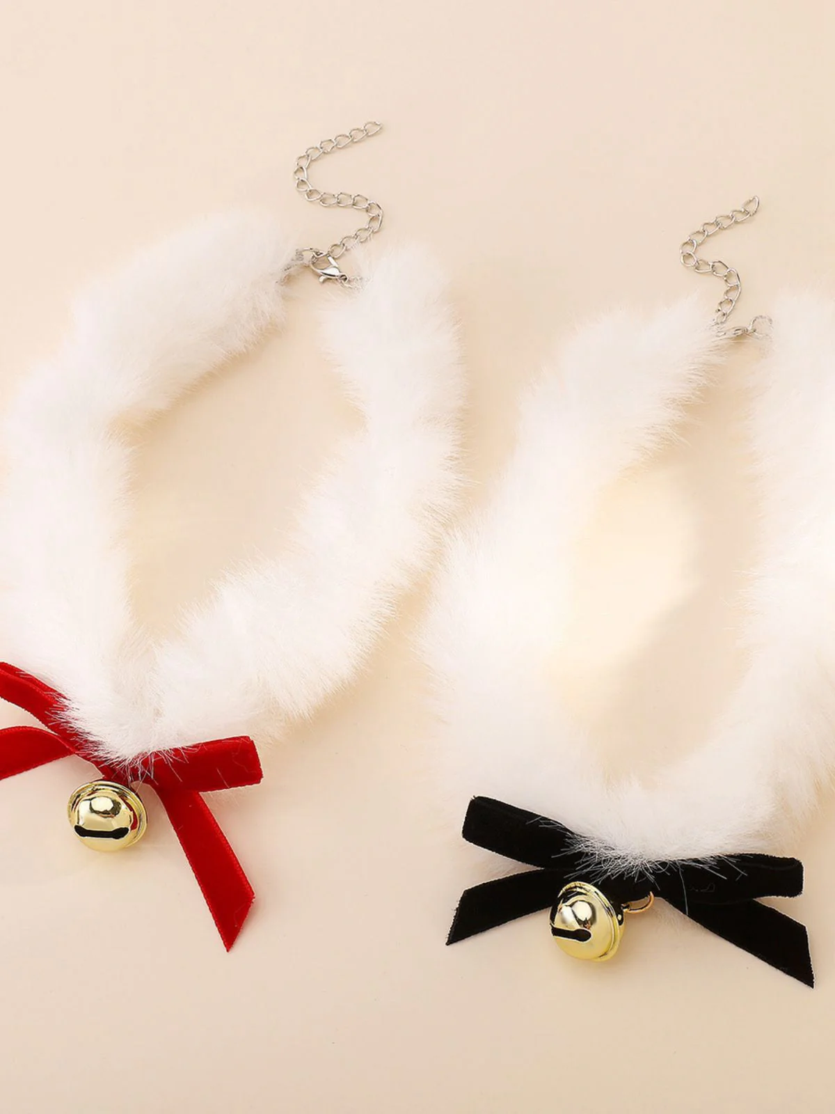 Weihnachten Bogen Glocke Plüsch Choker Halskette - Image 2