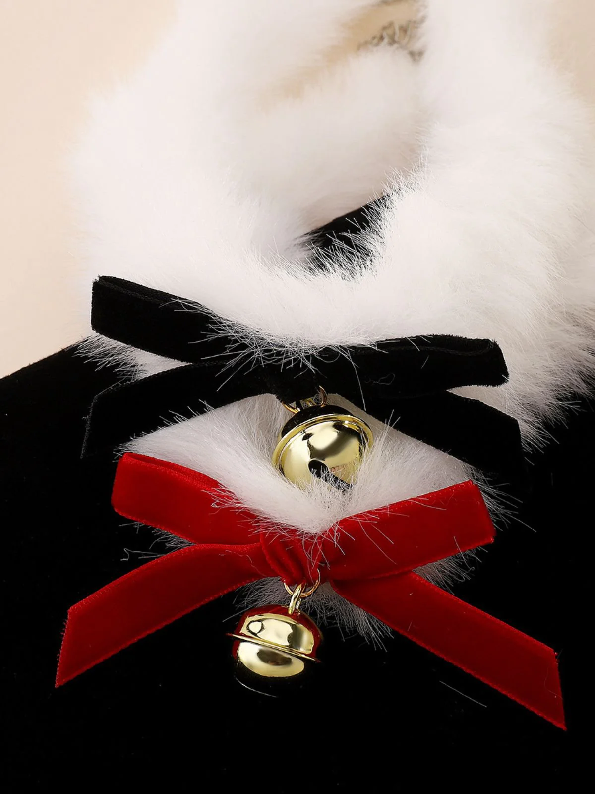 Weihnachten Bogen Glocke Plüsch Choker Halskette - Image 5