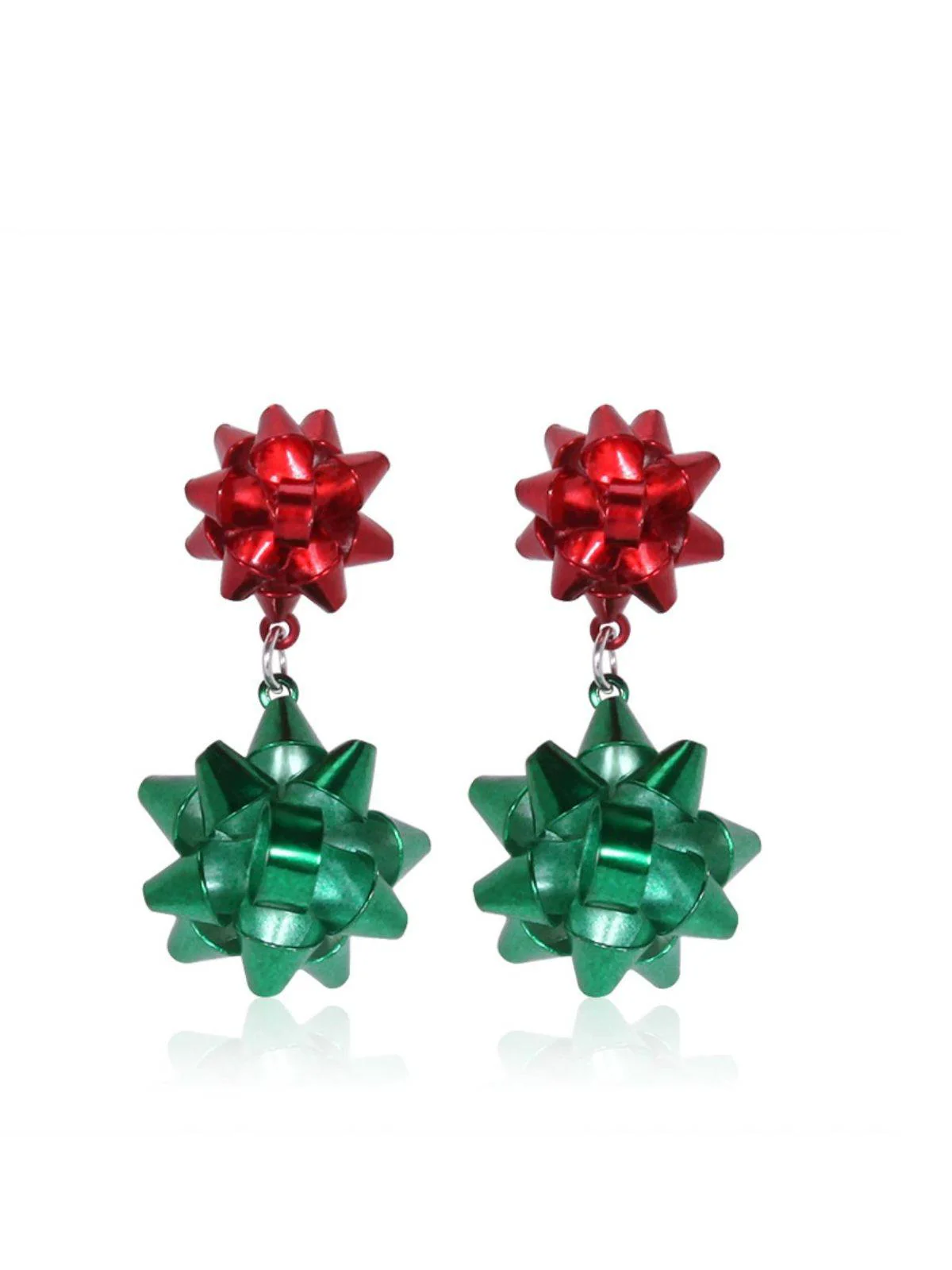 Weihnachten Bunt Baum Quasten Ohrringe - Image 2