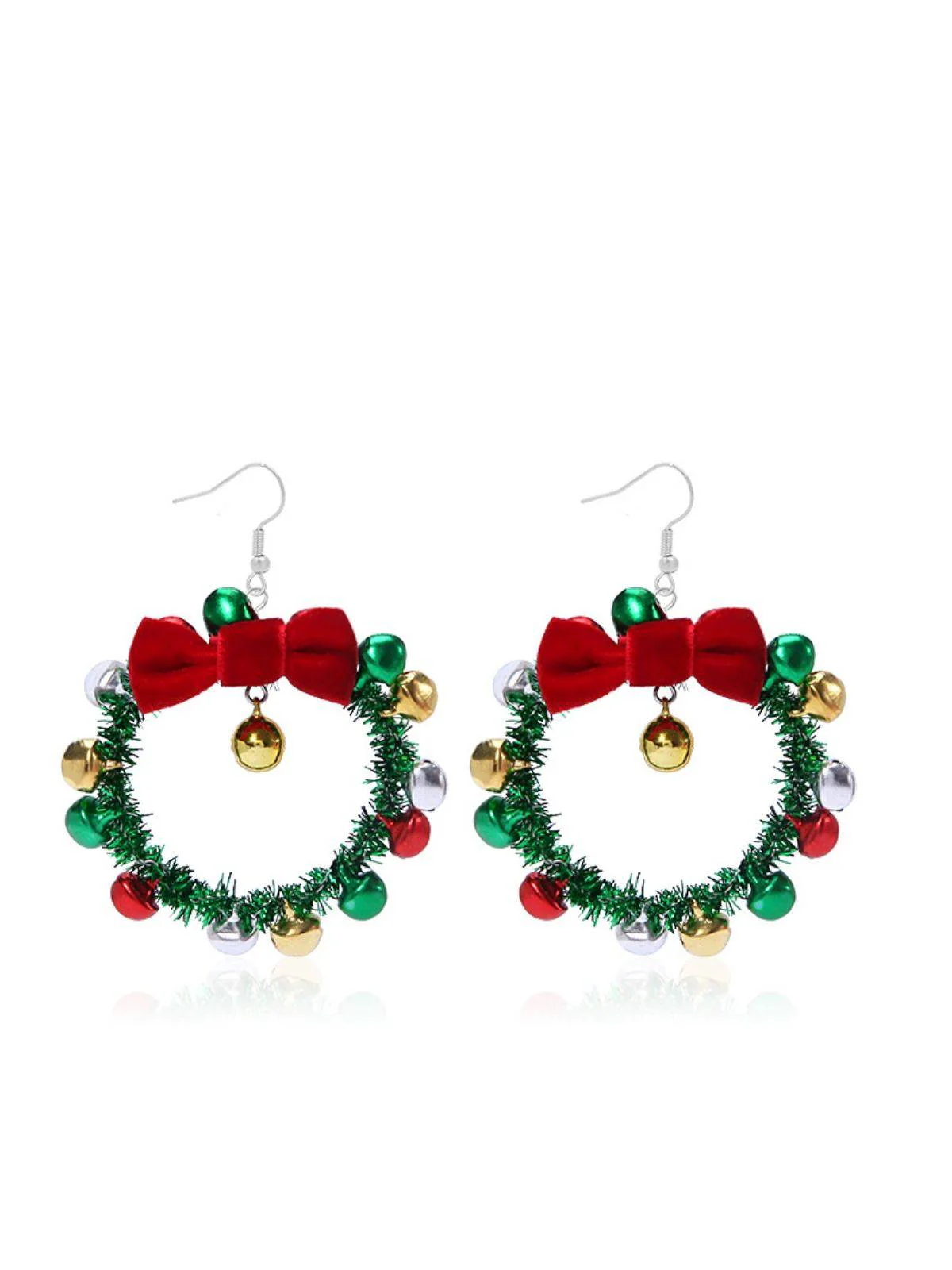 Weihnachten Bunt Baum Quasten Ohrringe - Image 3