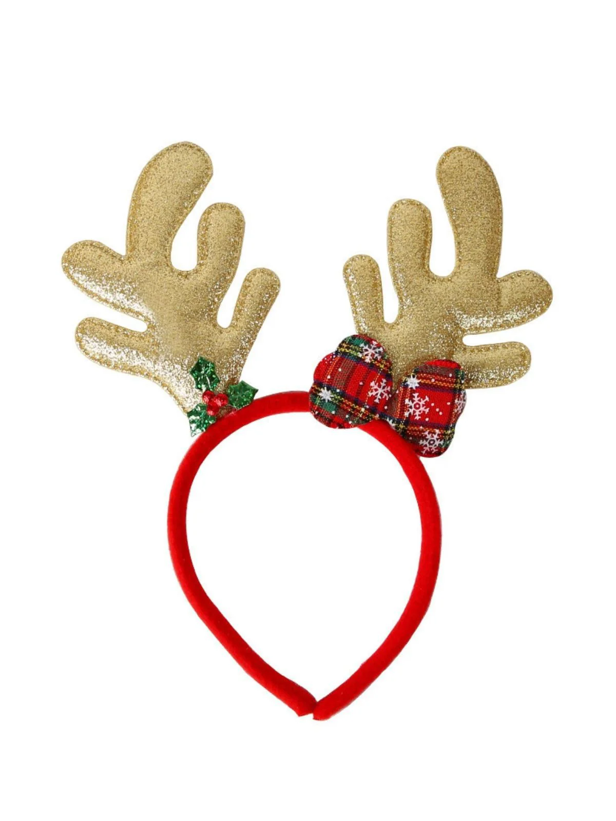Weihnachten Bunte Rentiere Jingle Bells Pailletten Stirnband - Image 3