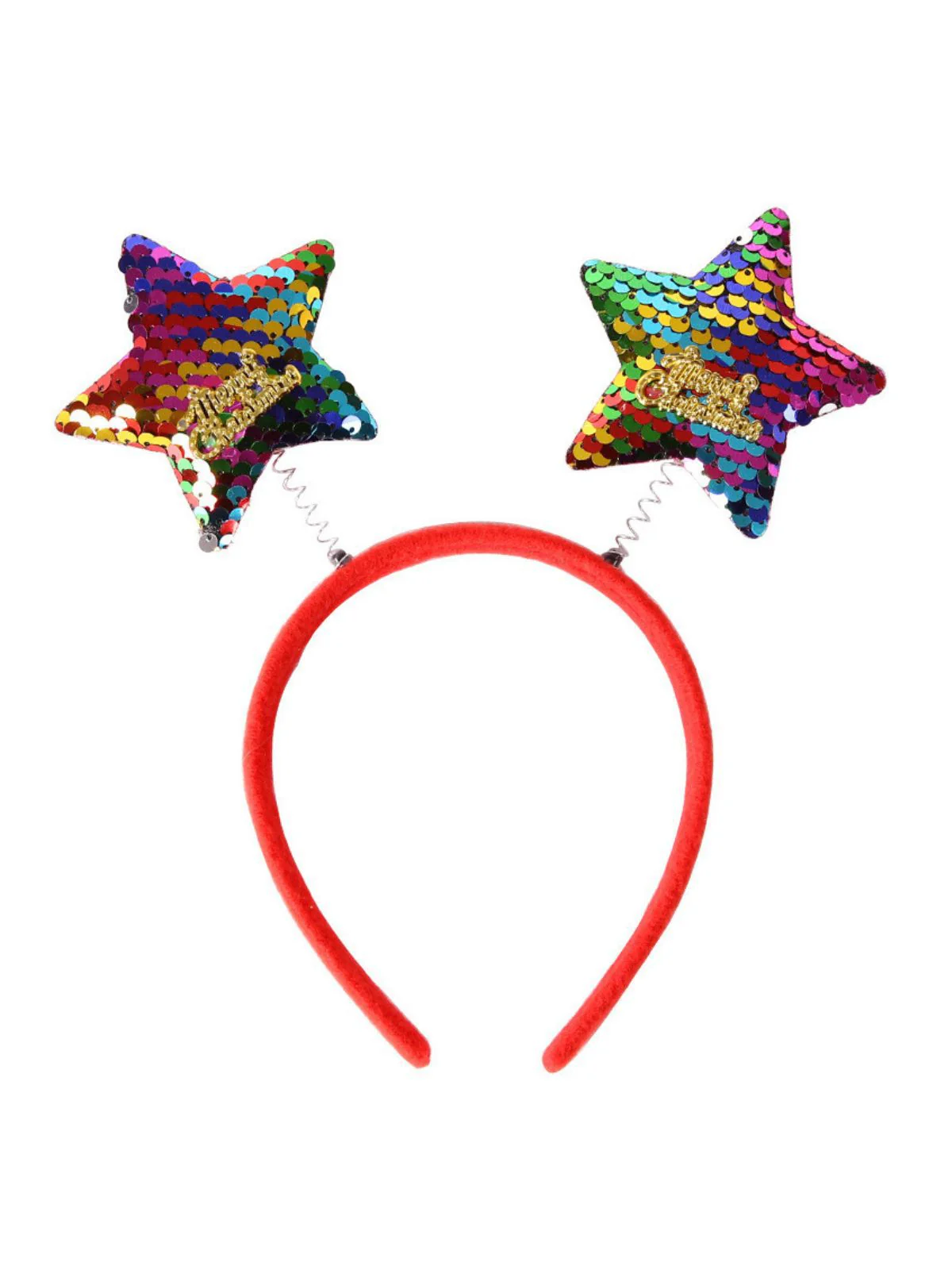 Weihnachten Bunte Rentiere Jingle Bells Pailletten Stirnband - Image 6