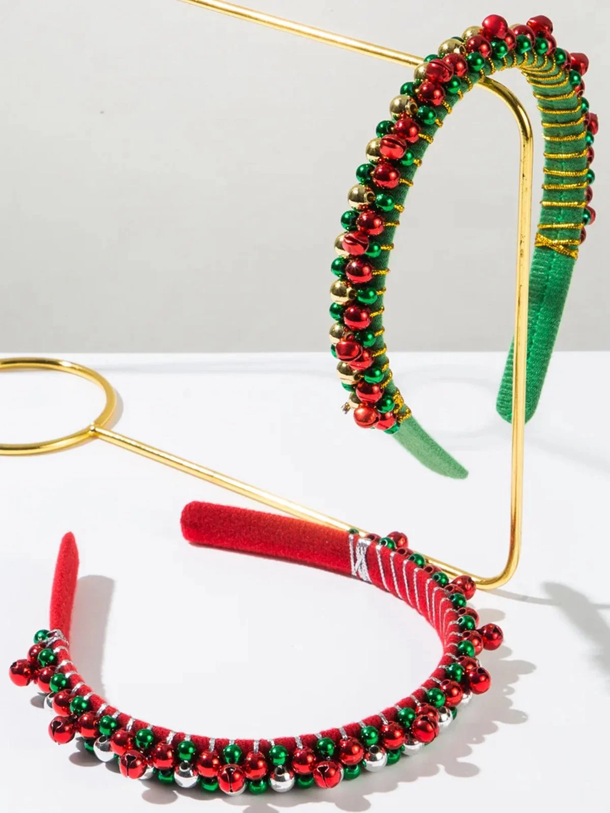 Weihnachten Farbig Glöckchen Perlen Stirnband - Image 5
