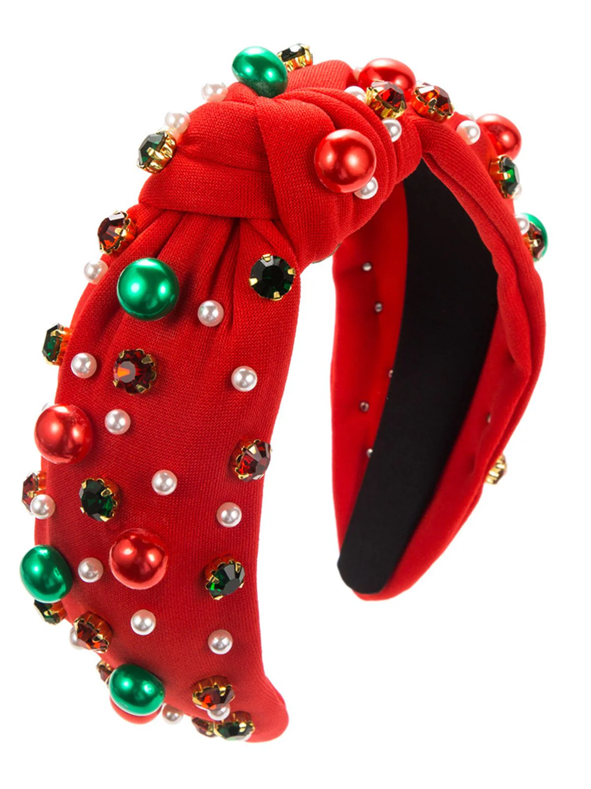 Weihnachten Farbige Perlen Strasssteine Stirnband - Image 2