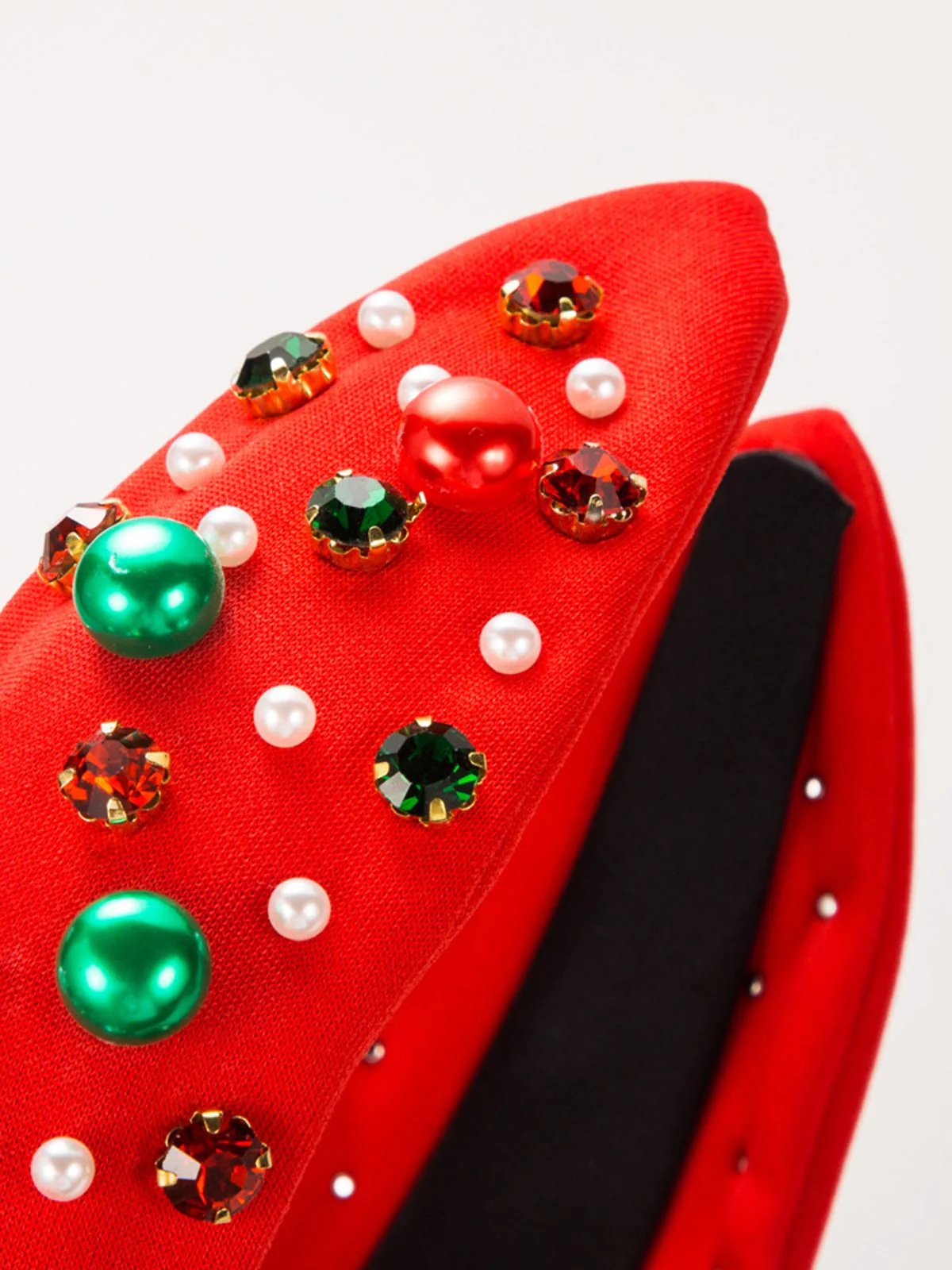 Weihnachten Farbige Perlen Strasssteine Stirnband - Image 3