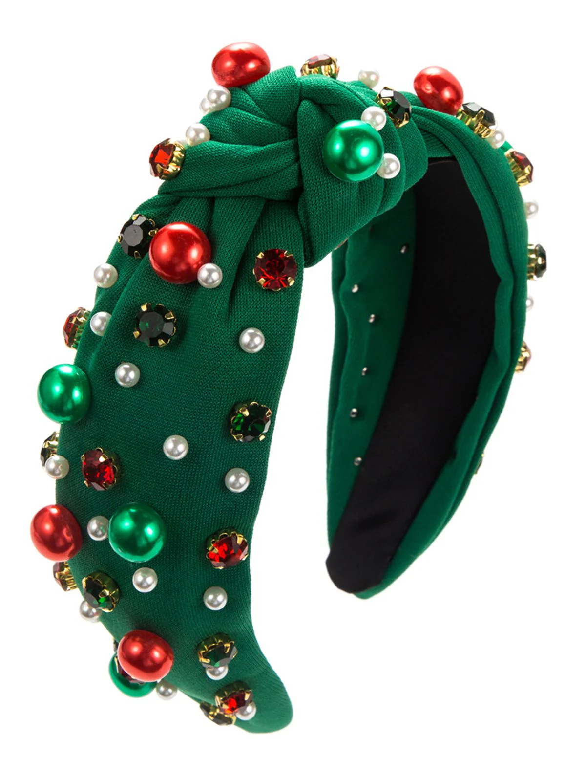 Weihnachten Farbige Perlen Strasssteine Stirnband - Image 4