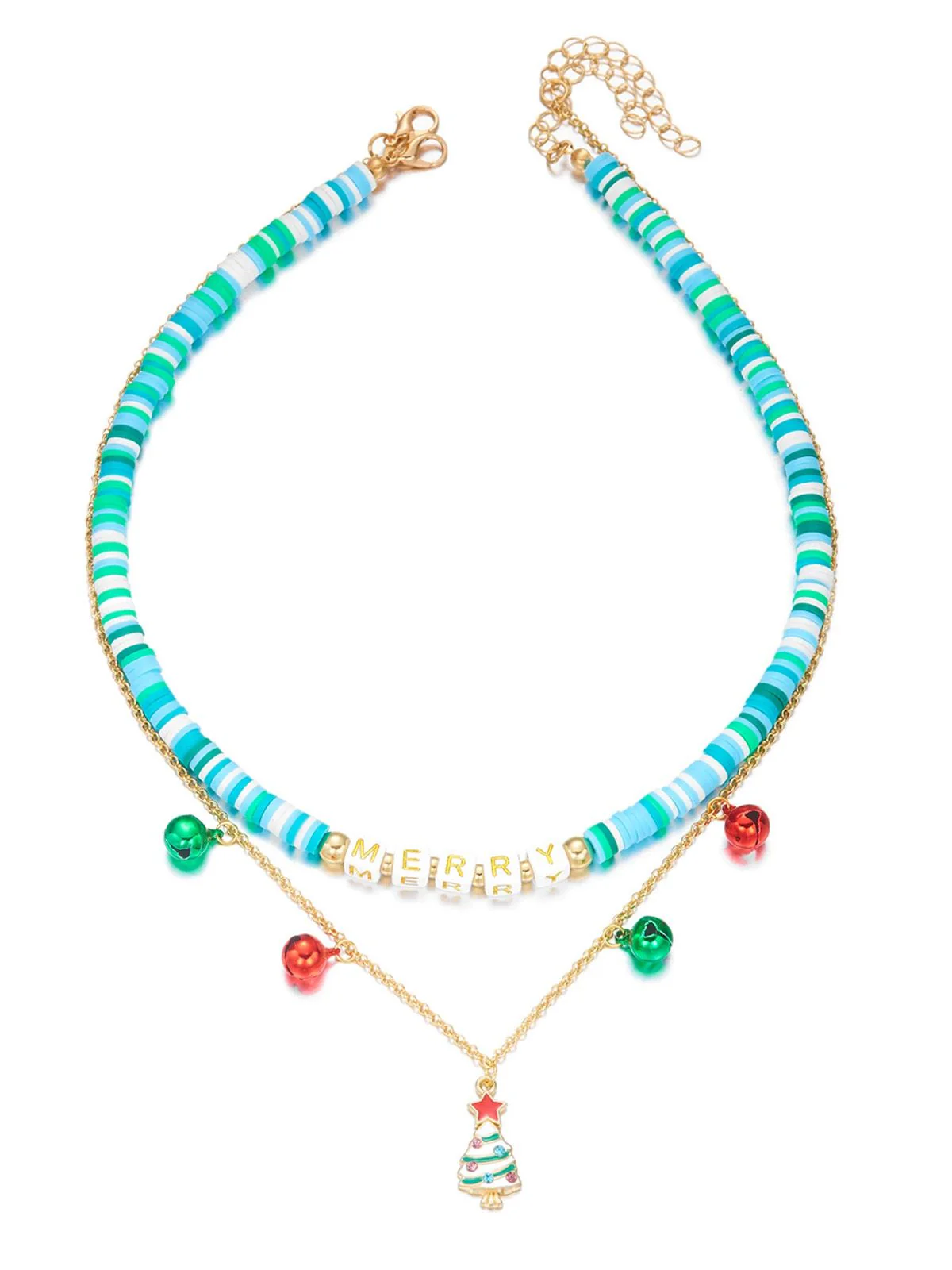 Weihnachten Geschichtet Beaded Glocken Halskette - Image 10