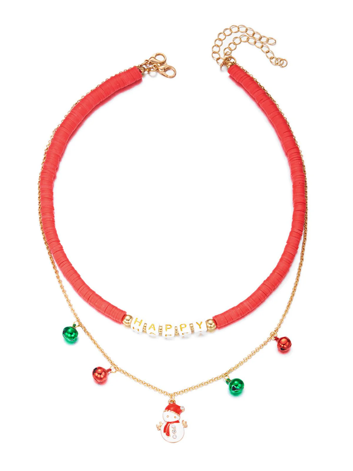 Weihnachten Geschichtet Beaded Glocken Halskette - Image 7