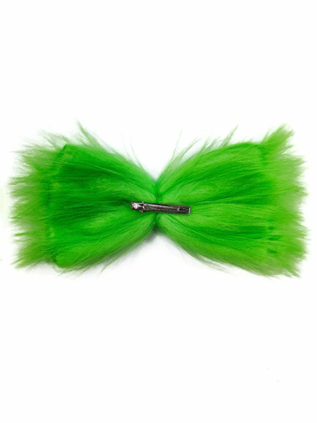 Weihnachten Grinch Grün Fur Haarspange & Handschuhe - Image 2