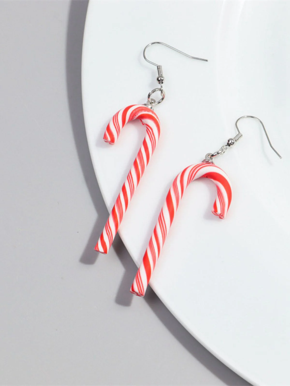 Weihnachten Regenbogen Zuckerrohrbonbon Farbe Ohrringe - Image 11