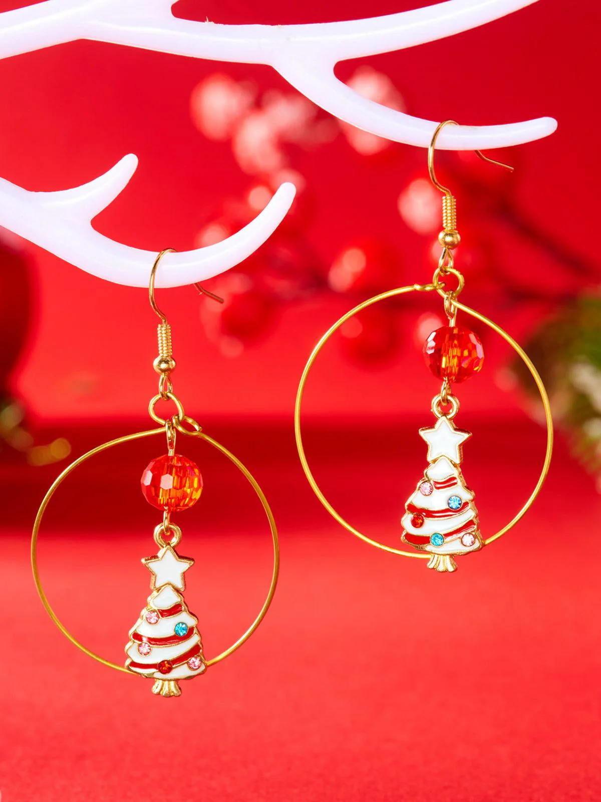 Weihnachtsbaum & Schneemann & Zuckerstange Ohrringe - Image 10