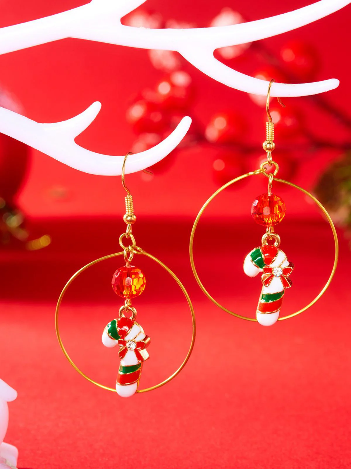 Weihnachtsbaum & Schneemann & Zuckerstange Ohrringe - Image 12