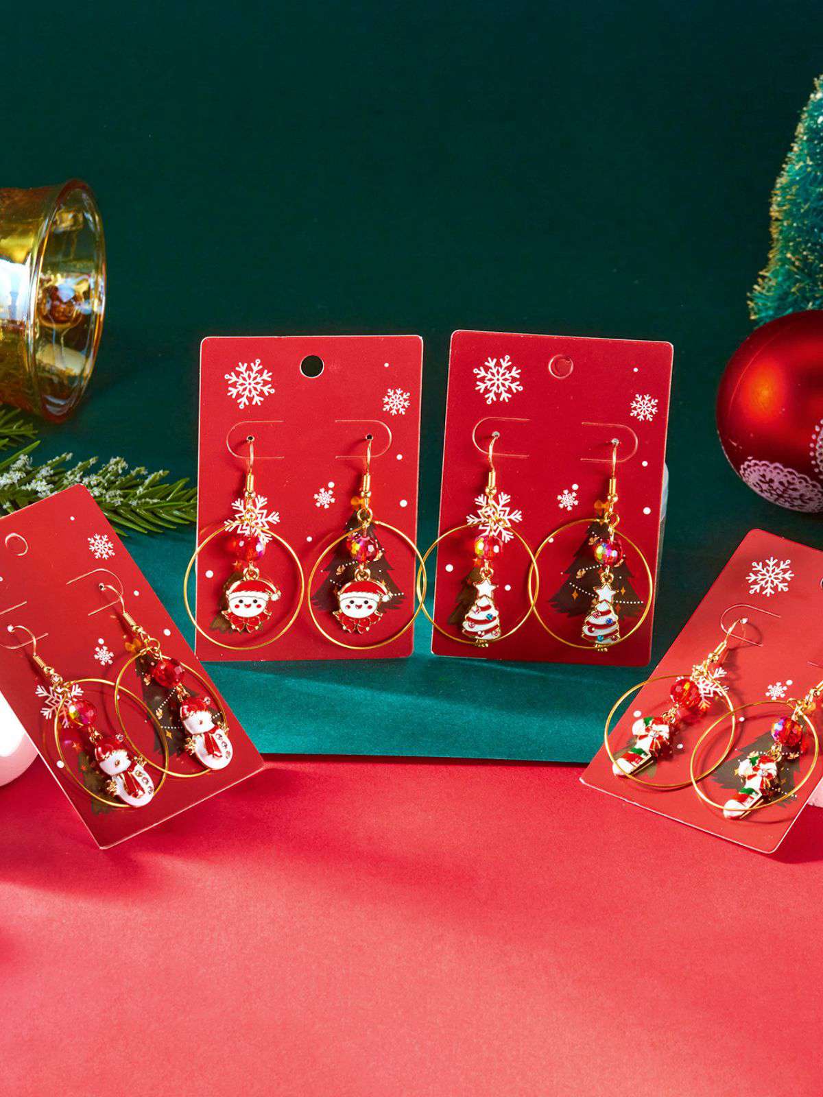 Weihnachtsbaum & Schneemann & Zuckerstange Ohrringe - Image 18