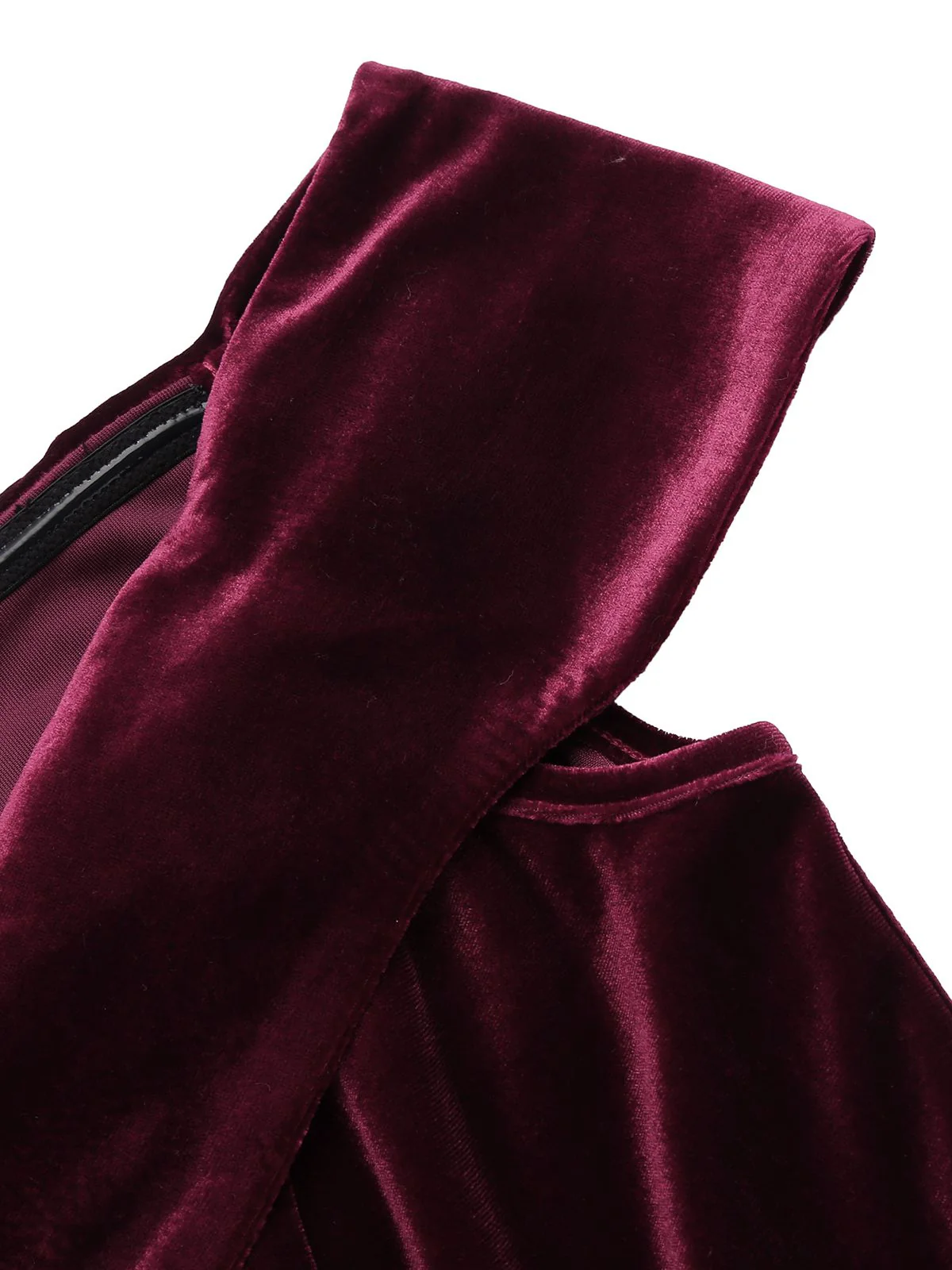 WEINROT SCHULTERFREI PENCIL KLEID - Image 6