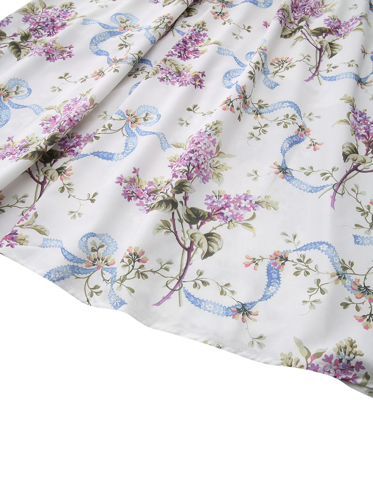 Weiß 1940er Blumen Korsett Tee Slip Kleid - Image 6