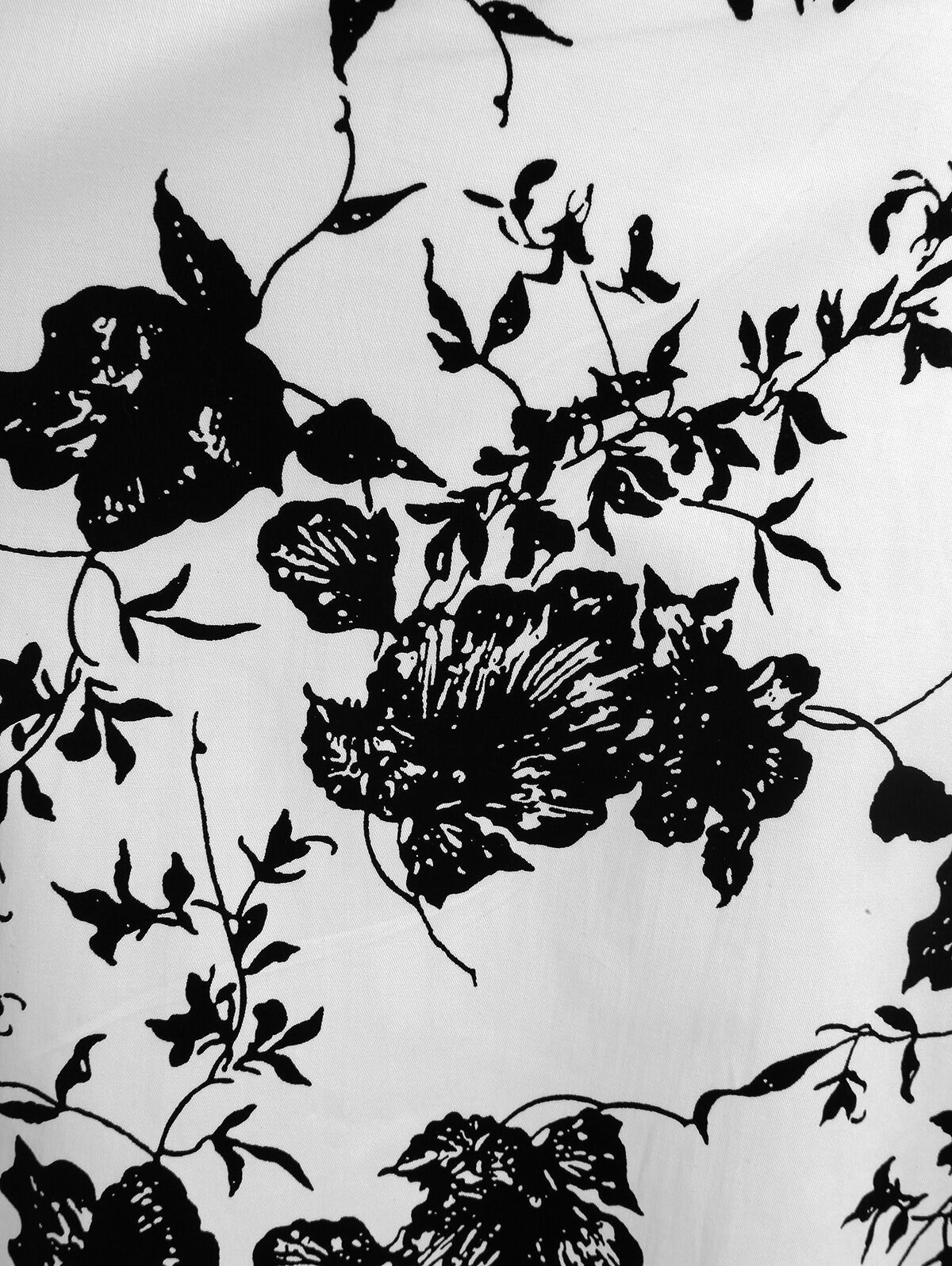 Schwarz 1950er Blumen Swing Kleid - Image 5