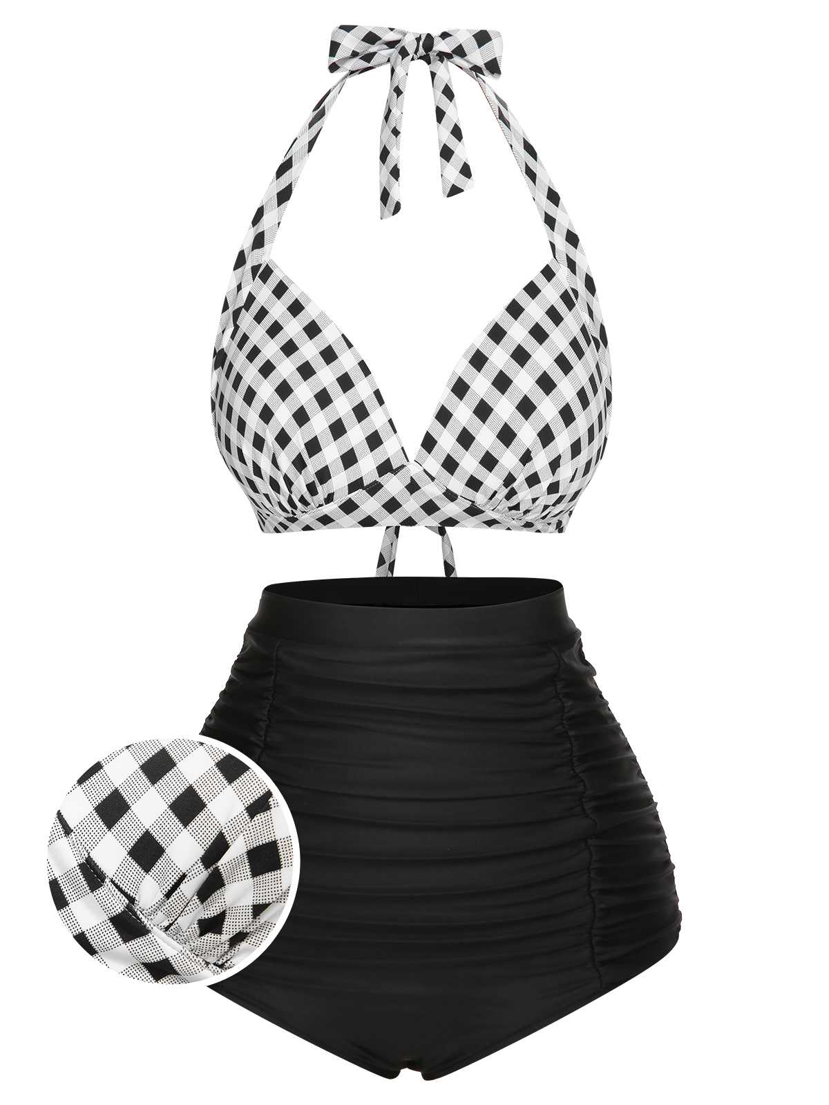 1950er Halter Geschnürter Badeanzug - Image 18
