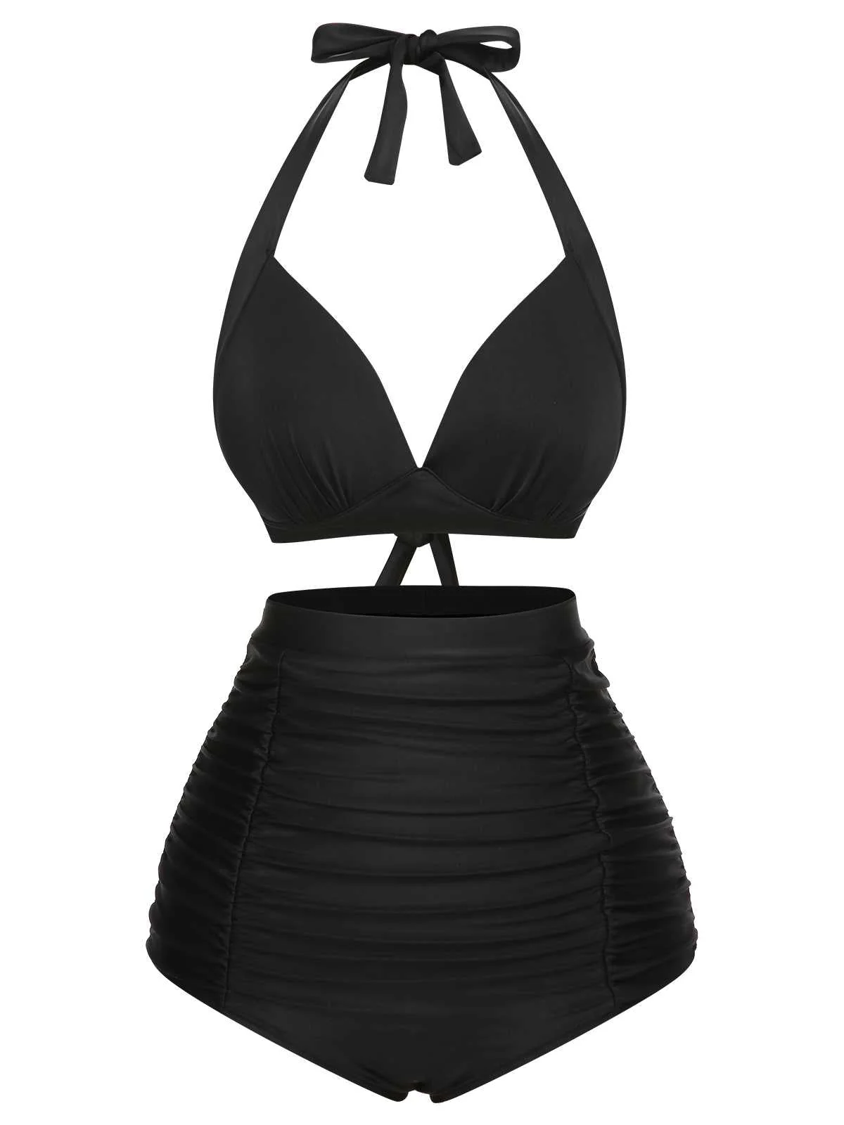1950er Halter Geschnürter Badeanzug - Image 5