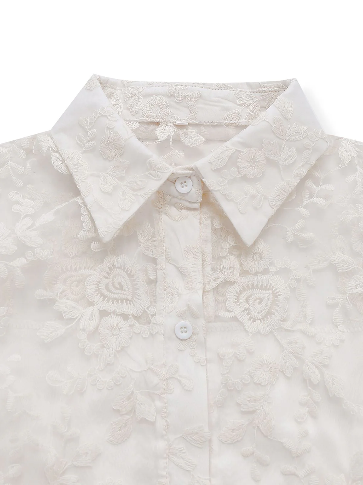 Weiß 1960er Solide Rein Baumwolle Spitze Kleid - Image 4