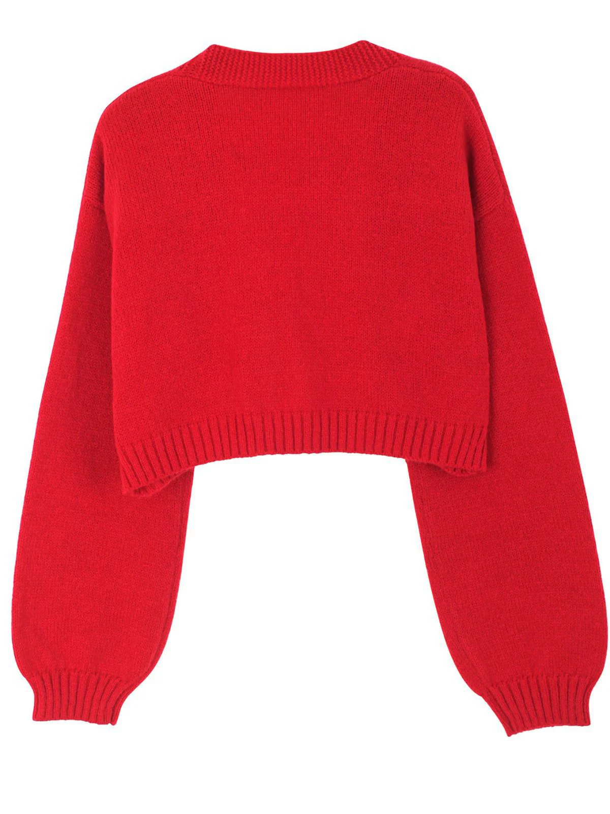 Braun 1960er Weihnachten Lebkuchenmann Kurz Cardigan - Image 9