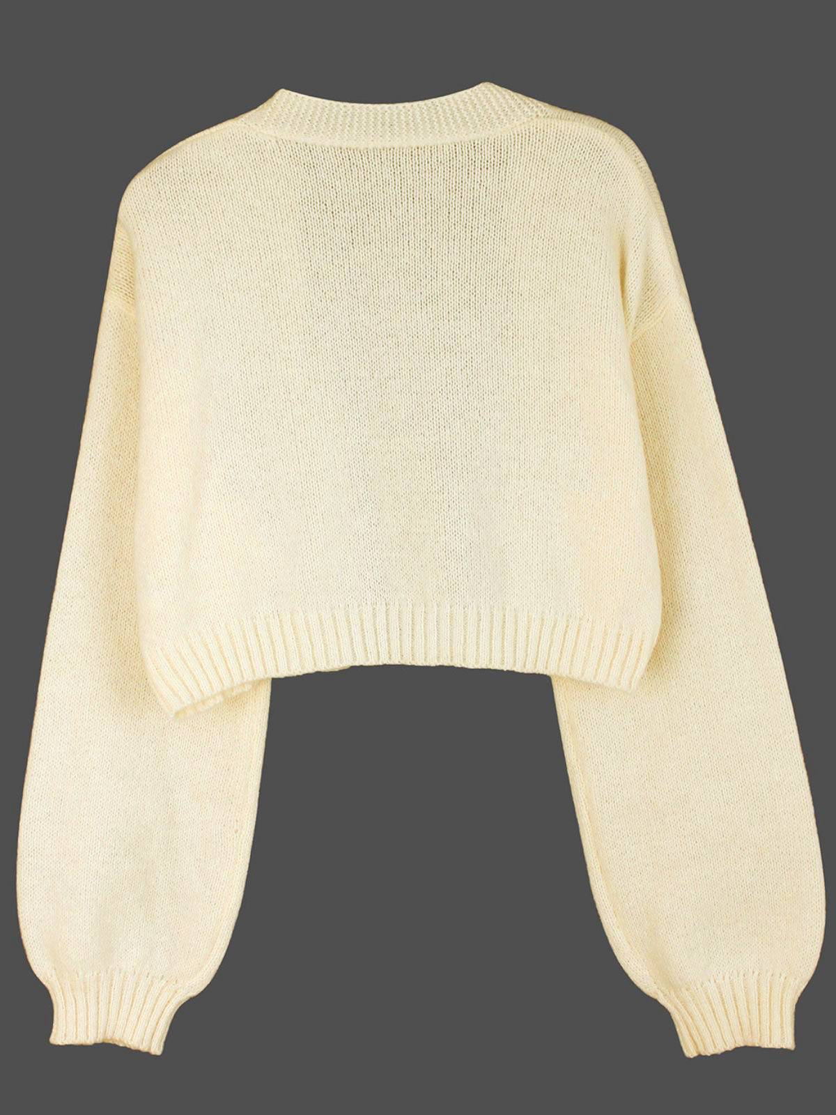 Braun 1960er Weihnachten Lebkuchenmann Kurz Cardigan - Image 11