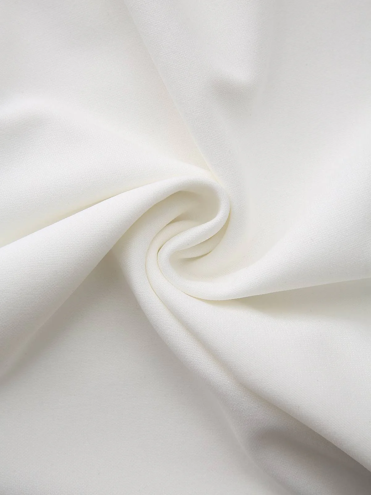 Weiß & Schwarz 1940er Tief V-Ausschnitt Gekerbt Taste Kleid - Image 8