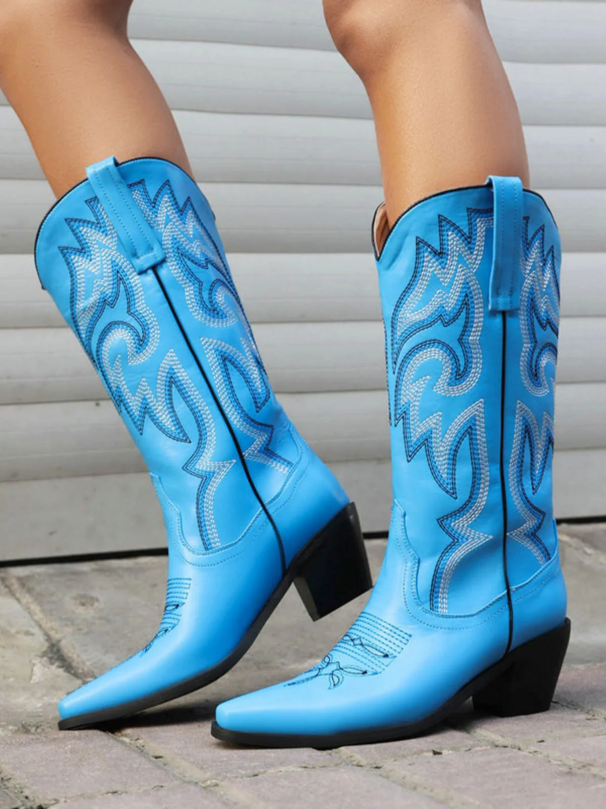 Vintage Stickerei Western Cowboy Stiefel - Image 24