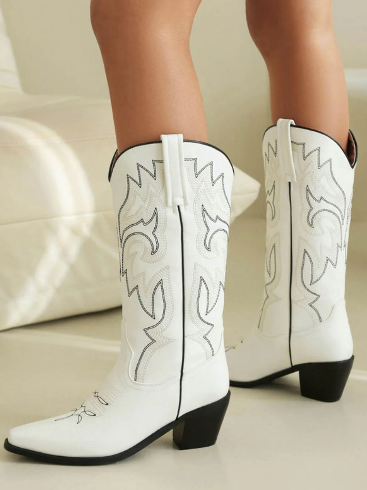 Vintage Stickerei Western Cowboy Stiefel - Image 11