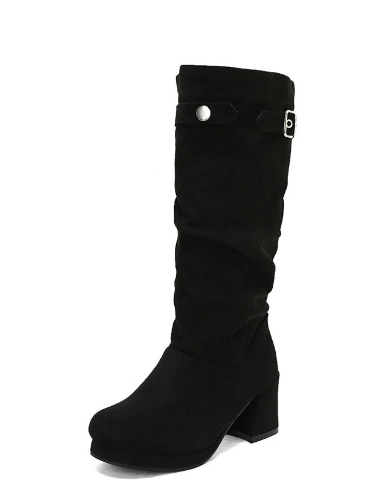 Wildleder-Stiefeletten mit Blockabsatz & Lässigem Schnitt - Image 7