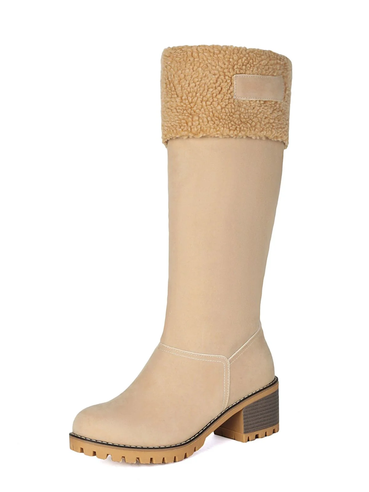 Winter Faux Wildleder Blockabsatz Schneestiefel - Image 4